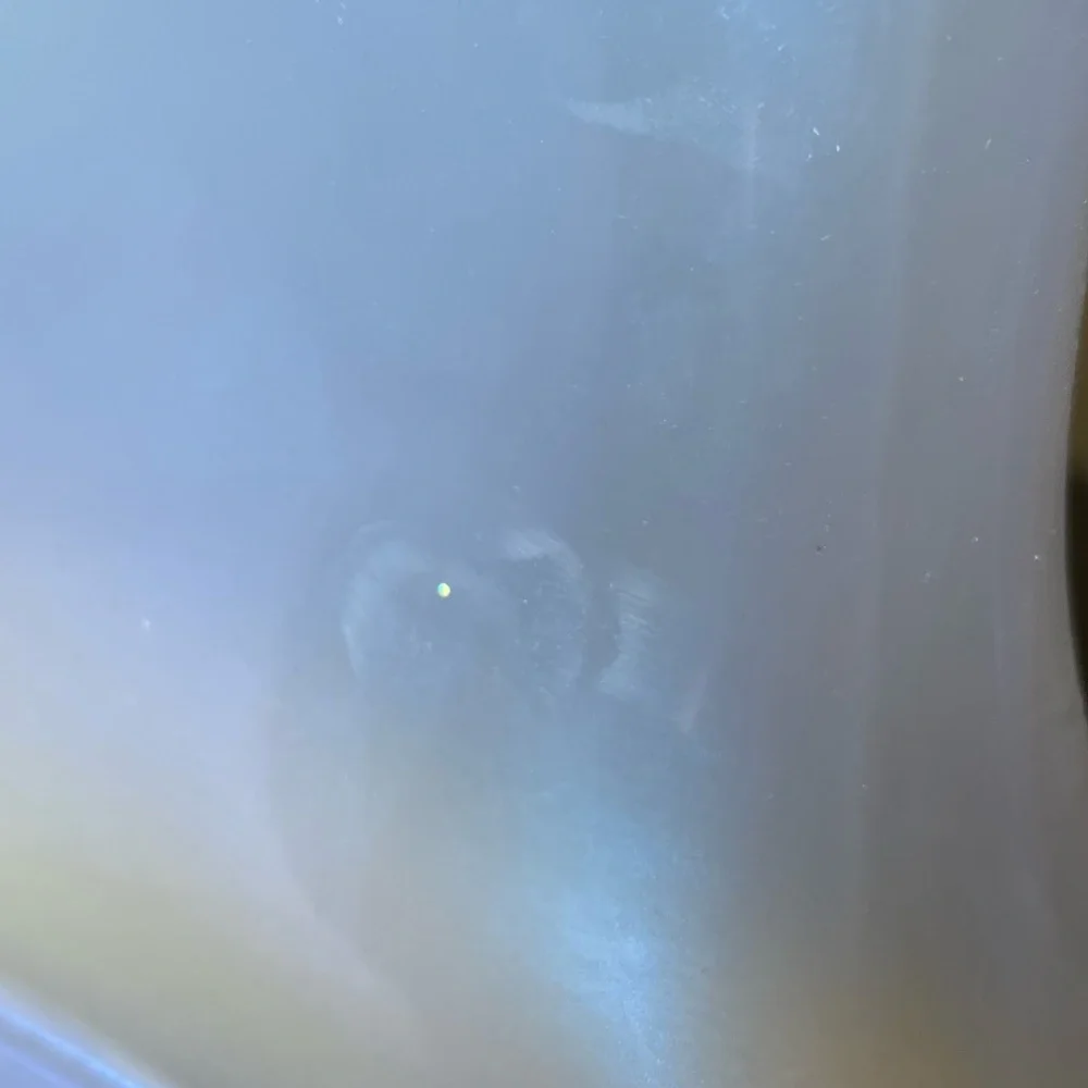Mini Melissa Welly Big Girls Rain Boots Pearl Blue Irridescent Size 4 NIB